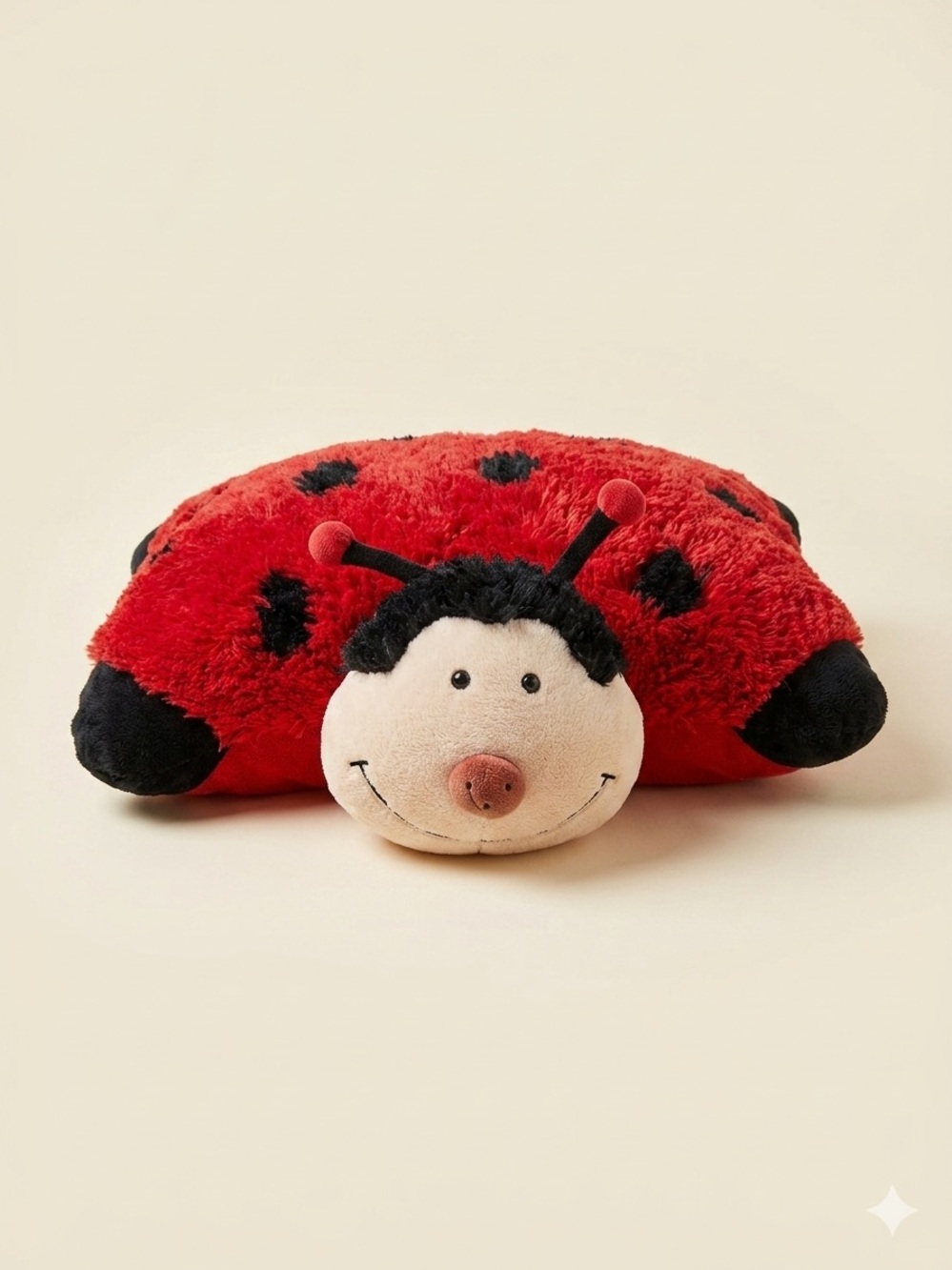 Plush Ladybug Neck Pillow - Red